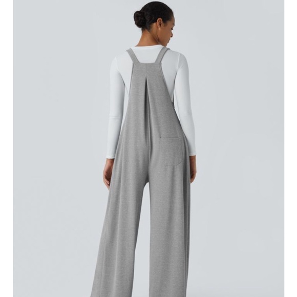 HALARA Women's Gray Jumpsuit with Button Detail - Picture 2 of 4